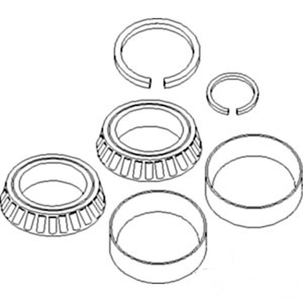 Aftermarket New Tapered Roller Kit Bearing Fits John Deere 6610 6650 6710 6750 6810 AE42998 - main